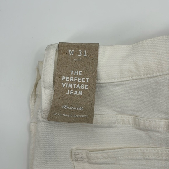 Madewell The Perfect Vintage Jean in True White size 31 NWT ND501 - Picture 7 of 13